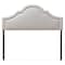 Baxton Studio Rita Modern Grayish Beige Upholstered King Size Headboard 124-6875 - alternate 1